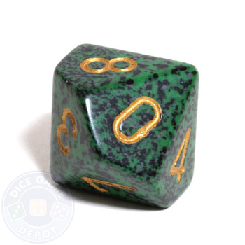 d10 dice - Speckled Golden Recon