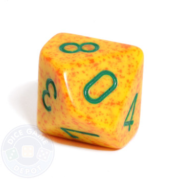 d10 dice - Speckled Lotus