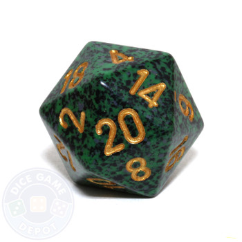 d20 - Speckled Golden Recon 20-sided Dice