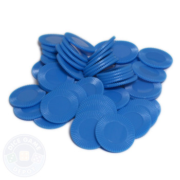 Mini poker chips - Blue