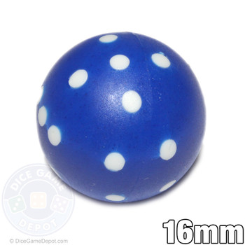 Blue round dice