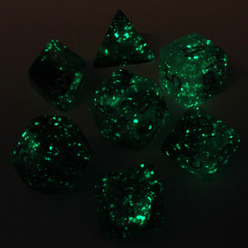 Smoke Borealis Luminary dice - DnD dice set