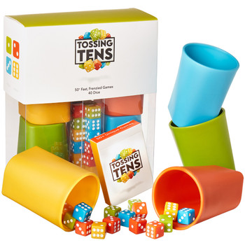 Tossing Tens dice cups edition