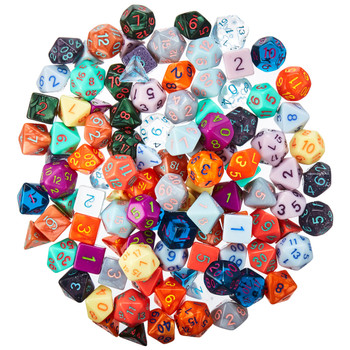 Random DnD Dice Assortment For Sale - Over 100 Assorted Polyhedral