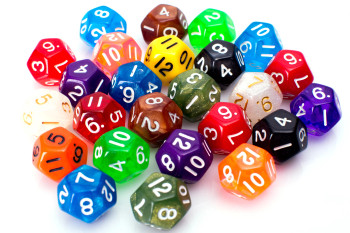 Random assorted d12 dice - Pack of 25