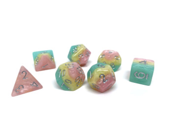 Pastel Prism DnD dice set