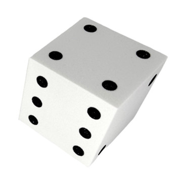 50mm foam dice - White