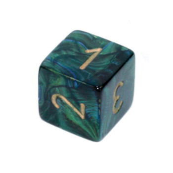 Scarab Numeral d6 - Jade