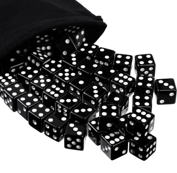 Bulk dice - Set of 500 opaque black dice