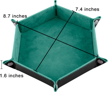 Pair of dice trays - Black and Cyan