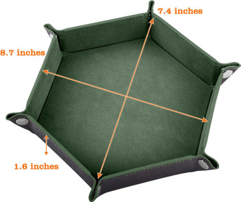 Dice trays - 8-inch - Dark Green and Violet