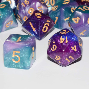 2 dice set combo pack - Cosmic Glitter