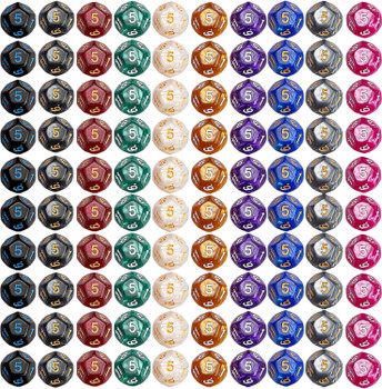 100 12-sided pearlized dice