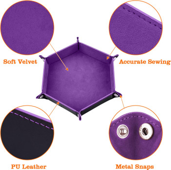 Dice trays - 8-inch - Violet and Sky Blue