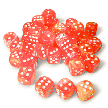 Set of 36 Festive Symphony 12mm 6-Sided Dice | Dice Game Depot