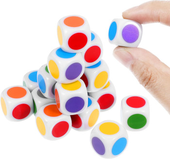 Color Spot Dice - Set of 18