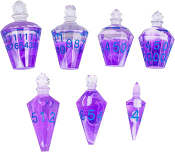 Potion Bottle Dice Set - Mystic Fog (Purple)