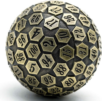 100-sided dice (d100) - Ancient Bronze