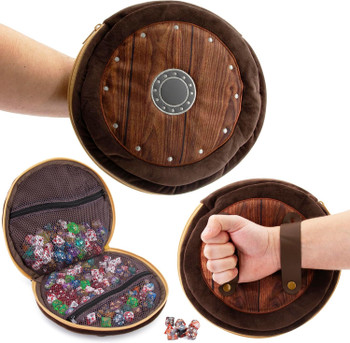Dice Shield Case - Plush dice container holds 300 dice