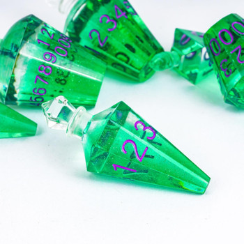 Potion Bottle Dice Set - Green