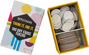 Pack of 100 Dry-Erase Blank Tokens