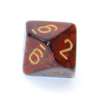 Scarab 10-sided dice - Blue Blood