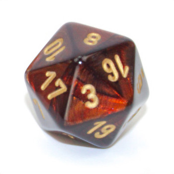20-sided Blue Blood Scarab dice