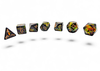Deep Forest - Brush dice set - DnD dice