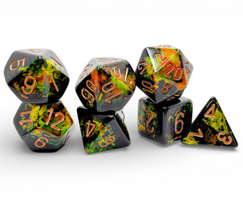 Deep Forest - Brush dice set - DnD dice