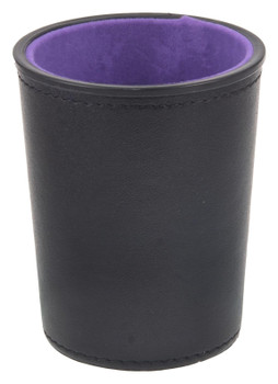 Dice cup with purple lining