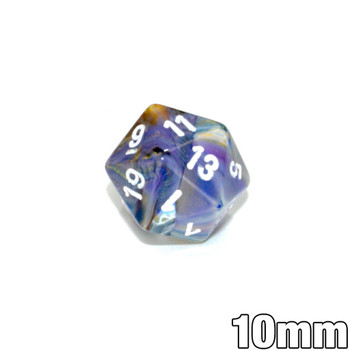 20-sided mini 10mm Festive Carousel dice