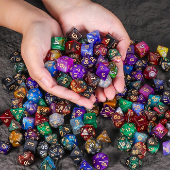 DnD dice set shimmer pack - 26 complete sets - 182 dice