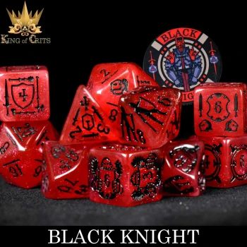Black Knight 11-piece dice set