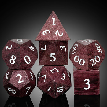 Wooden dice set - Royalwood