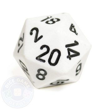 20-sided dice - White