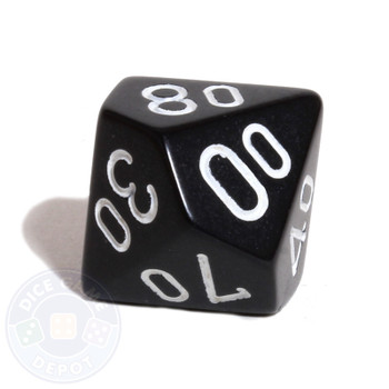 d10 percentile tens dice - Black d10 percentile tens dice - Black