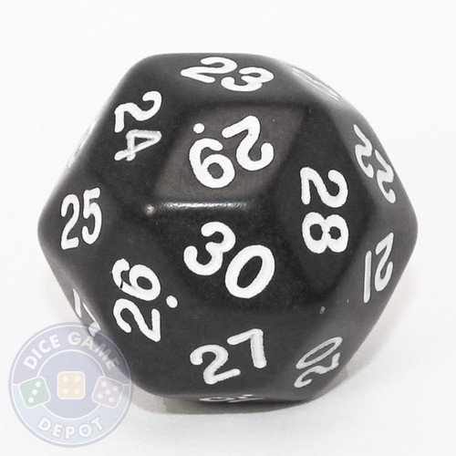 30-sided dice - Black