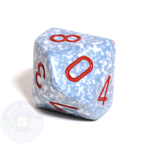 10-Sided Speckled Dice (d10) - Air