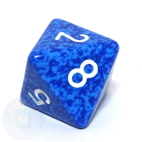 d8 - Speckled Water 8-sided Dice