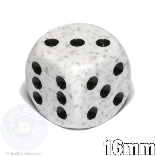 Speckled Arctic Camo 6-sided dice