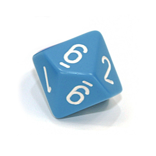 d10 - Opaque light blue