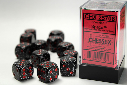 Speckled Space dice - set of 12