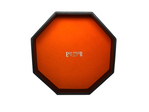 11-inch orange velvet dice tray