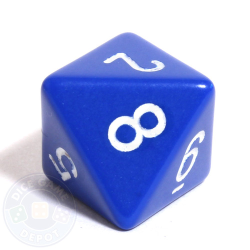 d8 - Blue 8-sided dice