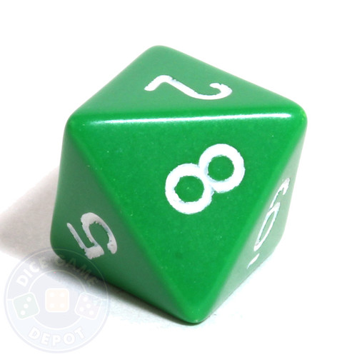 d8 - Green 8-sided dice