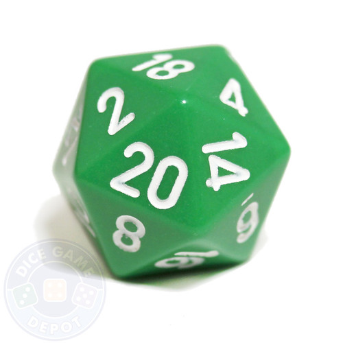 20-sided dice - Green