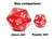 Speckled Dice - Silver Volcano 34mm d20