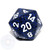 d20 - Speckled Stealth 20-sided Dice