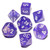Purple Borealis Luminary dice - DnD dice set