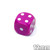 12mm Light Purple Opaque Dice